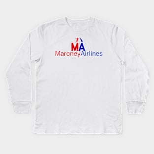 Maroney Airlines - Gymnastics Kids Long Sleeve T-Shirt